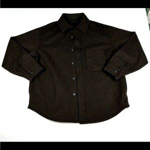 Uniqlo Dark Brown Overshirt Jacket lmk of theres questions